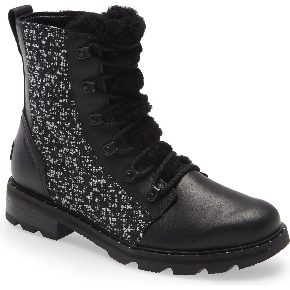 NWT Sorel Lennox Genuine Shearling Waterproof Lace-Up Boot 7.5